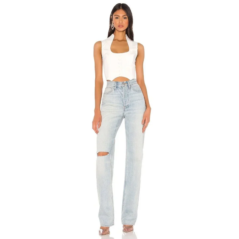 superdown Frasier Top in White Sleeveless_4